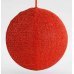 Χριστουγεννιάτικη Υφασμάτινη Μπάλα Οροφής, Κόκκινη (60cm)